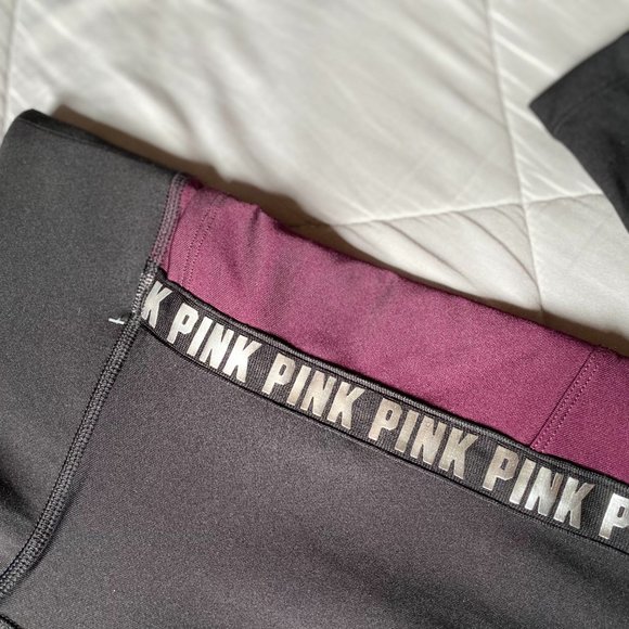 VS PINK Workout Cozy Pocket Legging Maroon. New - Picture 5 of 10